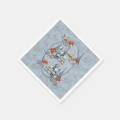 Embrace Französisch Land leben in Raffined Pale Bl Serviette (Ecke)