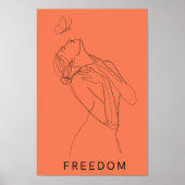 Embrace Freedom: Die Kunst der Frauen und Schmette Poster (Vorne)