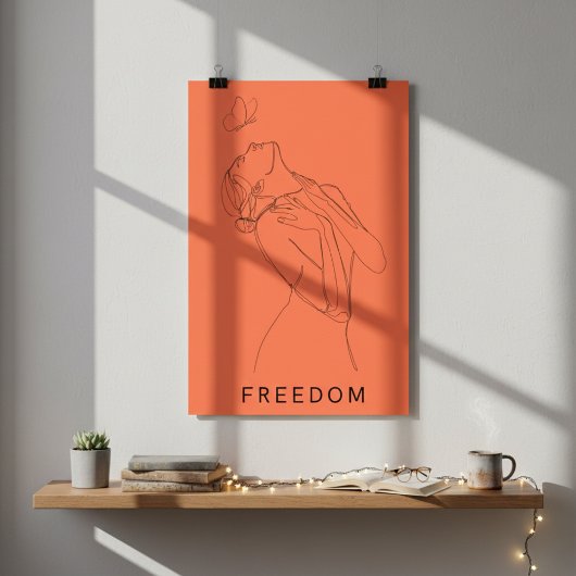 Embrace Freedom: Die Kunst der Frauen und Schmette Poster