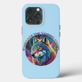 Embrace für den kosmischen Howl Wolf Case-Mate iPhone Hülle (Rückseite)