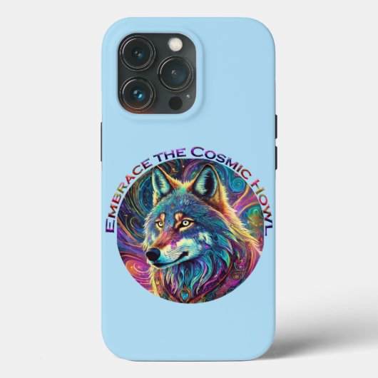 Embrace für den kosmischen Howl Wolf Case-Mate iPhone Hülle (Rückseite)