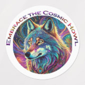 Embrace für den kosmischen Howl Wolf Etiketten (Design 1)