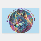 Embrace für den kosmischen Howl Wolf Geschenkpapier Set (Vorderseite)