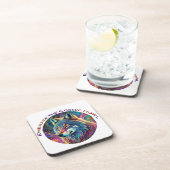 Embrace für den kosmischen Howl Wolf Getränkeuntersetzer (Rechte Seite)