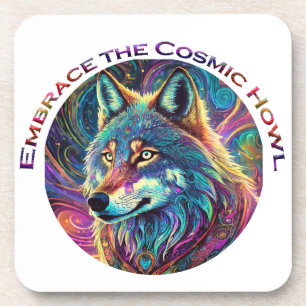 Embrace für den kosmischen Howl Wolf Getränkeuntersetzer
