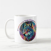 Embrace für den kosmischen Howl Wolf Kaffeetasse (Links)