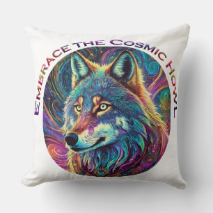 Embrace für den kosmischen Howl Wolf Kissen