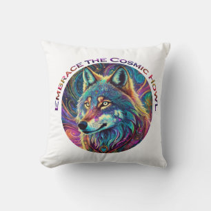 Embrace für den kosmischen Howl Wolf Kissen