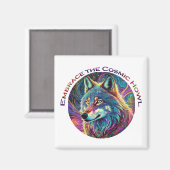 Embrace für den kosmischen Howl Wolf Magnet (Vorderseite/Rückseite)