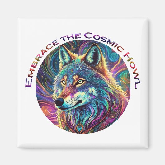 Embrace für den kosmischen Howl Wolf Magnet (Vorne)