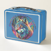 Embrace für den kosmischen Howl Wolf Metall Brotdose (Rückseite)