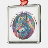 Embrace für den kosmischen Howl Wolf Ornament Aus Metall (Links)