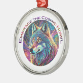 Embrace für den kosmischen Howl Wolf Ornament Aus Metall (Links)