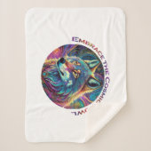 Embrace für den kosmischen Howl Wolf Sherpadecke (Vorderseite)