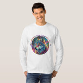 Embrace für den kosmischen Howl Wolf T-Shirt (Vorne ganz)