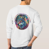 Embrace für den kosmischen Howl Wolf T-Shirt (Rückseite)