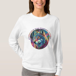 Embrace für den kosmischen Howl Wolf T-Shirt