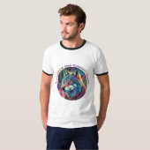 Embrace für den kosmischen Howl Wolf T-Shirt (Vorne ganz)