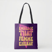 Embrace für die Femme Energy Tote Tasche (Vorderseite)