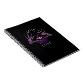 Embrace Goth Skeleton Heart Notizblock (Rechte Seite)