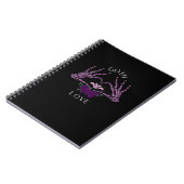 Embrace Goth Skeleton Heart Notizblock (Linke Seite)