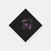 Embrace Goth Skeleton Heart Serviette (Ecke)