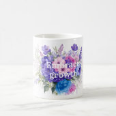 Embrace Growth romantic Wildblume Kaffeetasse (Mittel)