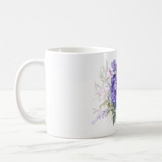 Embrace Growth romantic Wildblume Kaffeetasse (Links)