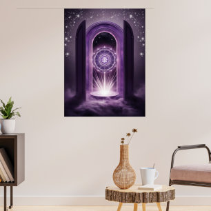 Embrace Ihr Zeichen Zodiac Mandala Wall Art Poster