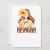 Embrace Ihre Celiac Disease Card Einladung (Rückseite)
