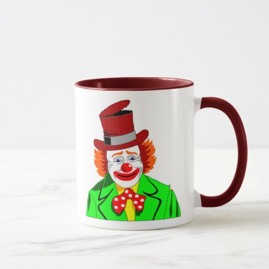 EMBRACE IHRE CLOWN, Clown Keramik Tasse (Rechts)