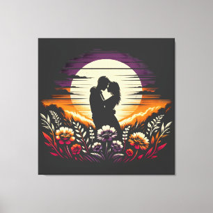 EMBRACE IN DER DUSCHE LEINWANDDRUCK