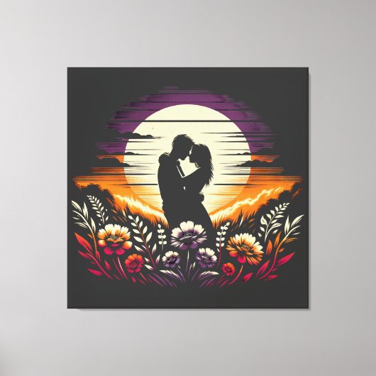 EMBRACE IN DER DUSCHE LEINWANDDRUCK (Vorderseite)