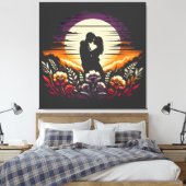 EMBRACE IN DER DUSCHE LEINWANDDRUCK (Insitu (Schlafzimmer))