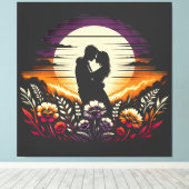 EMBRACE IN DER DUSCHE LEINWANDDRUCK (Insitu (Holzboden))