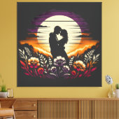 EMBRACE IN DER DUSCHE LEINWANDDRUCK (Insitu (Wohnzimmer))