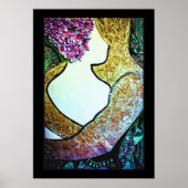 Embrace Interracial Paar umarmte Kunstwerke Poster (Vorne)