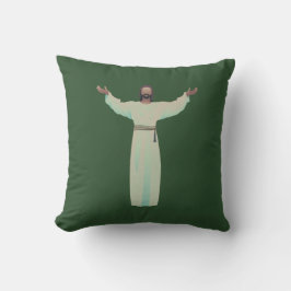 Embrace Jesus- wirbelkissen im Jäger Green Kissen