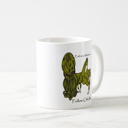 Embrace Madness, Folge der Cthulhu-Tasse Kaffeetasse (VorderseiteRechts)