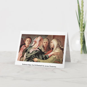 Embrace Mary and St.Elizabeth von Jacopo Pontormo Karte