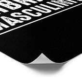 Embrace Masculinity Men Gym Poster (Ecke)