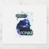 Embrace Monke Bierflaschenetikett (Einzelnes Label)