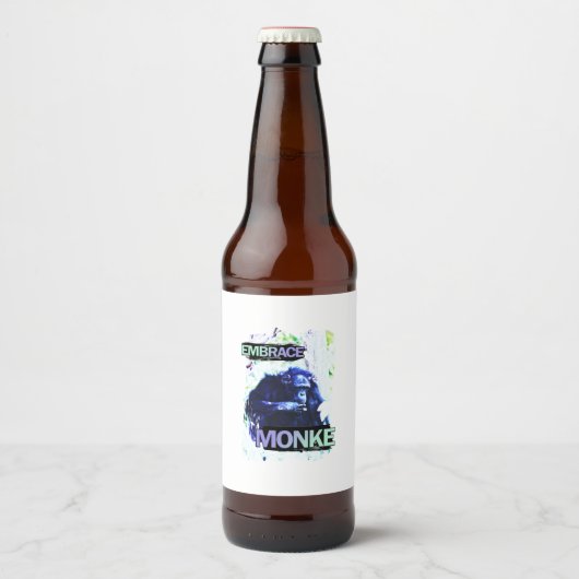 Embrace Monke Bierflaschenetikett (Vorderseite)