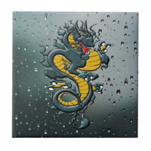 Embrace Mythischer Power: Chinesischer Drache Fliese