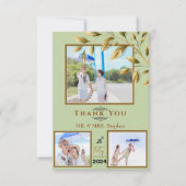 Embrace Natural Elegance Dankeskarte (Vorderseite)