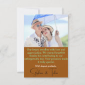 Embrace Natural Elegance Dankeskarte (Rückseite)