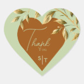 Embrace Natural Elegance Herz-Aufkleber (Vorderseite)