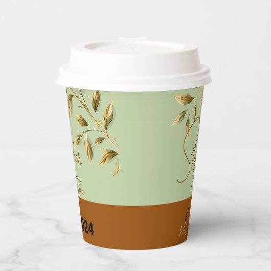 Embrace Natural Elegance Pappbecher (Links)