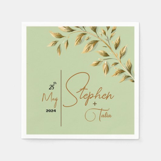 Embrace Natural Elegance Serviette (Vorderseite)