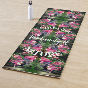 Embrace Nature Columbine Blume Inspiration Yogamatte